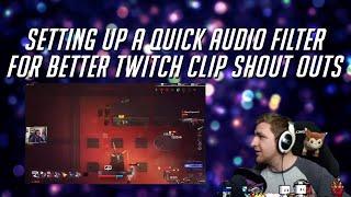 Stream tips: Twitch clip shout out volume