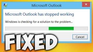 How To Fix Microsoft Outlook Has Stopped Working Error - Solve Microsoft Outlook Has Stopped Working