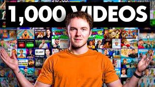 I Made 1,000 YouTube Videos… Here's How to BLOW UP