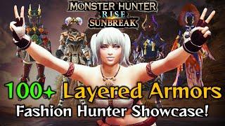 The Best Fashion Hunter you'll ever see - Monster Hunter Rise: Sunbreak Layered Armor Showcase