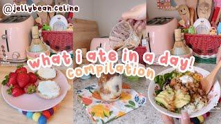  AESTHETIC WHAT I EAT IN A DAY by @jellybean.celine | TIKTOK COMPILATION