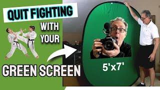 HOW TO Fold Up A Pop-Up 5x7 Green Screen Background--Easily!