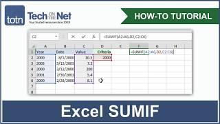 How to use the SUMIF function in Excel