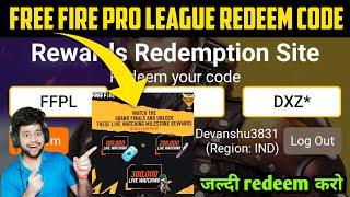 Free Fire Pro League Winter 2021 Redeem Code | FFPL 2021 Redeem Code Today | FFPL Redeem Code Today