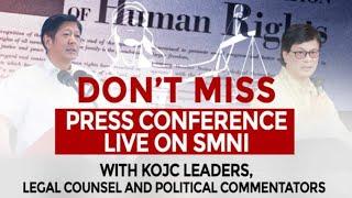 DON'T MISS! PRESS CONFERENCE WITH KOJC LEADERS, LEGAL COUNCEL AND POLITICAL COMMENTATORS.