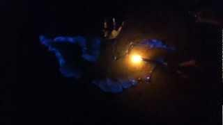 Batman symbol lit on fire using hand sanitizer- totally AWESOME