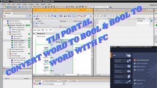 TIA Portal   Convert Word to Bool and Bool to Word with an FC
