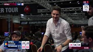 Brutal Poker Hand at EPT Prague - JJ vs 99 Set vs. Quads | PokerStars