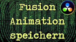 Fusion Animation speichern in DaVinci Resolve 16 - Tutorial Videoverarbeitung [DEUTSCH]