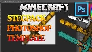 StegPack Photoshop Template|Minecraft