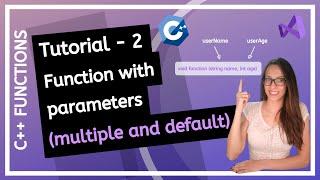 C++ FUNCTIONS (2020) - What is function parameter/argument (multiple, default) PROGRAMMING TUTORIAL