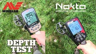 NOKTA TRIPLE SCORE VS MINELAB X-TERRA ELITE DEPTH AND IRON TEST