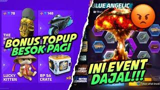 BUKAN TRIK HOKI SPIN BAJU ANGEL BIRU !! BOCORAN BONUS TOPUP FREE FIRE