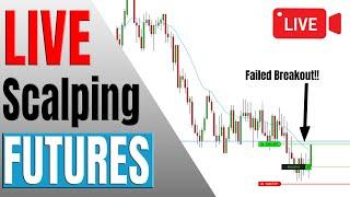 Scalping Futures E-mini S&P 500 LIVE - How To Trade Breakouts