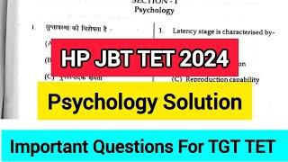 HP JBT TET ANSWER KEY 2024 || hp jbt tet 2024 answer key by him adda