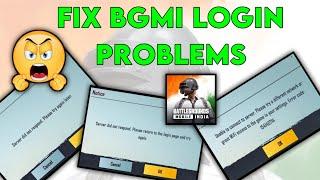 bgmi login problem|bgmi server did not respond please try again|unable to connect to server problem