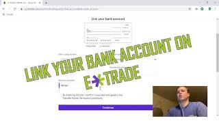 How to add an external bank account on E*Trade | 2021