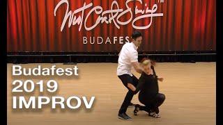 Jordan Frisbee & Tatiana Mollmann - WEST COAST SWING Improv - Budafest 2019