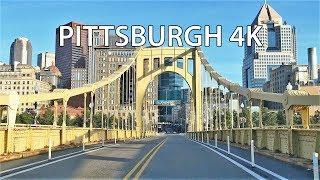 Driving Downtown - Pittsburgh 4K - USA