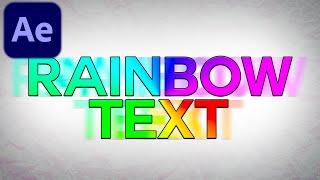 How to Create RGB / Rainbow Text in After Effects