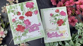 Sweetheart Roses Cards | Lovely Layers | Honey Bee Stamps