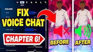 HOW TO FIX GAME CHAT AUDIO IN FORTNITE CHAPTER 6 2025! (Voice Chat Not Working)