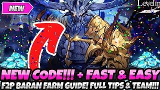 *NEW GIFT CODE!!!* + FASTEST & EASIEST F2P BARAN FARM GUIDE! BEST TIPS & TEAMS (Solo Leveling Arise