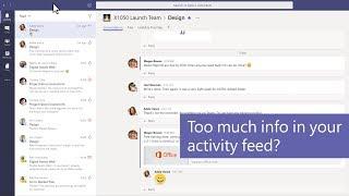 How to filter your activity feed in Microsoft Teams