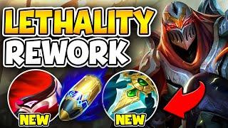 ZED CAN BUILD 2 MYTHICS NOW?! REWORKED LETHALITY ITEMS ARE CRACKED