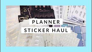 Sticker Haul // Scribble Prints Co, Kinzis Creations, Glam Planner, + More