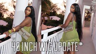 *UPDATE* WOWEAR 40 INCH 250% DENSITY 13X4 LACE FRONT WIG REVIEW AFFORDABLE ALIEXPRESS WIG