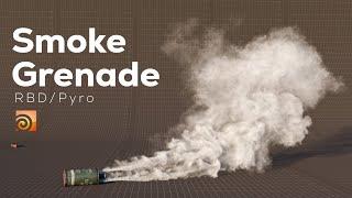 Smoke Grenade Tutorial | Houdini Tutorial | +Project File [ Eng Sub]