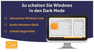 So schalten Sie Windows in den Dark Mode