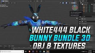 White444 Black Bunny Bundle 3D Free Fire || Runer Free Fire || Flame R || White444 || Malayalam ||