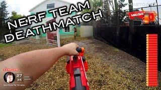 Nerf meets Call of Duty: Team Deathmatch | First Person on Real Life Nuketown!