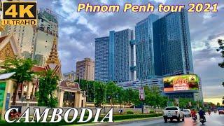 [4K] Cambodia walk 2021, visit Phnom Penh city /CAMBODIA TOURISM