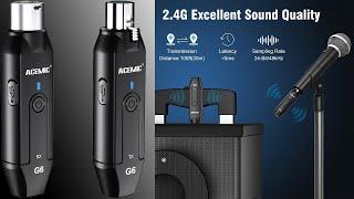 XLR передатчик ACEMIC G6 XLR Wireless Microphone Transmitter and Receiver System