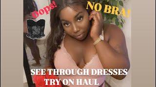 [4k] 360° See Through Lingerie Try On Haul |Transparent Lingerie | Mirror view