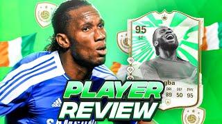 4⭐5⭐ 95 FC PRO CHAMPION DROGBA SBC PLAYER REVIEW | ECL WINNER | FC 24 Ultimate Team