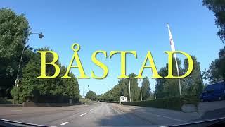 Båstad, Sweden. Dashcam driving.