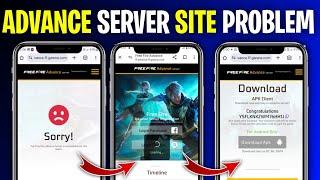  sorry problem free fire advance server registration problem | advance server register kaise kare