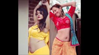 Hot  chubby belly navel Dance in saree#instareel#naveldance#Navelsaree#deepnavel#navel#tiktok