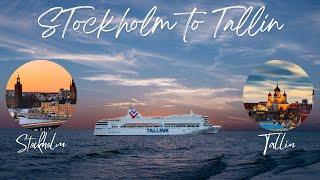 Cruising from Stockholm to Tallin, Estonia. ||| TALLINK SILJA LINE Victoria 1