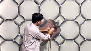 3d wall painting | 3d wall texture new design ideas | 3d wall decoration effect | spray design