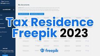 Cara isi Tax Residence Freepik Tahun 2023