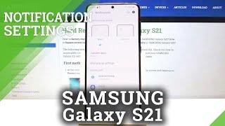 How to Change Notification Pop Up Style in SAMSUNG Galaxy S21 – Notification Settings