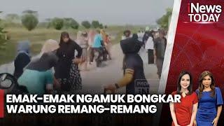 Emak-Emak di Karawang Ngamuk Bongkar Warung Remang-Remang Tempat Prostitusi - iNews Today 14/10