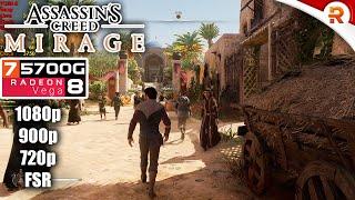 Assassins Creed Mirrage - Ryzen 7 5700G Vega 8 iGPU | 32 GB RAM