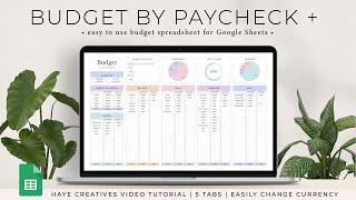 Budget By Paycheck + Spreadsheet