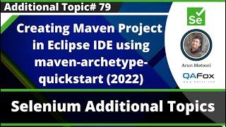 Creating Maven Project in Eclipse IDE using maven-archetype-quickstart template (2022)